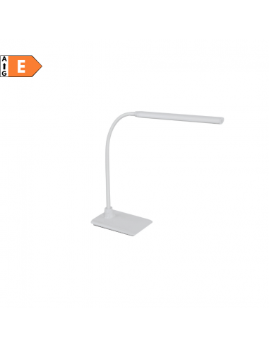 Eglo Laroa 96435 Lampada da scrivania Orientabile Bianca, LED 5W Dimmerabile, Luce Naturale, Interruttore touch, IP20